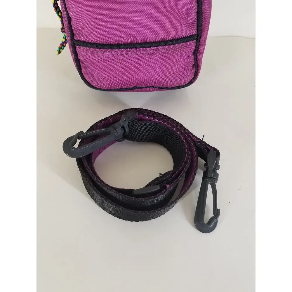 Vtg Quality Camera Accessories Purple Camera Carrying Case 90s Style & Strap